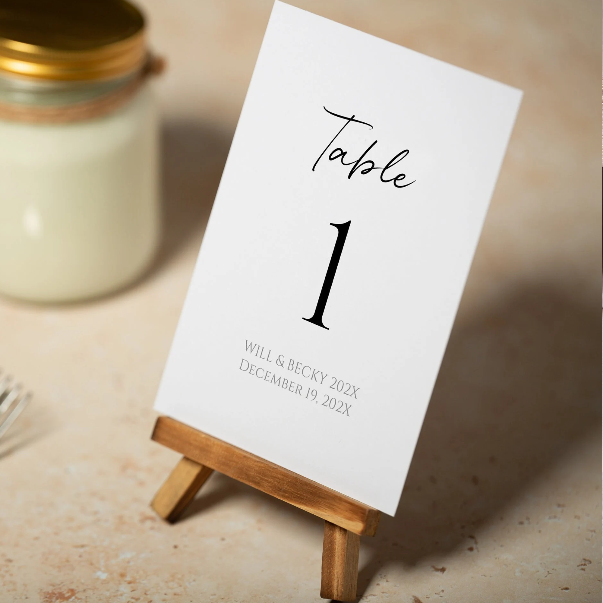 Table Numbers High Table Numbers | Birch Tree Stationery